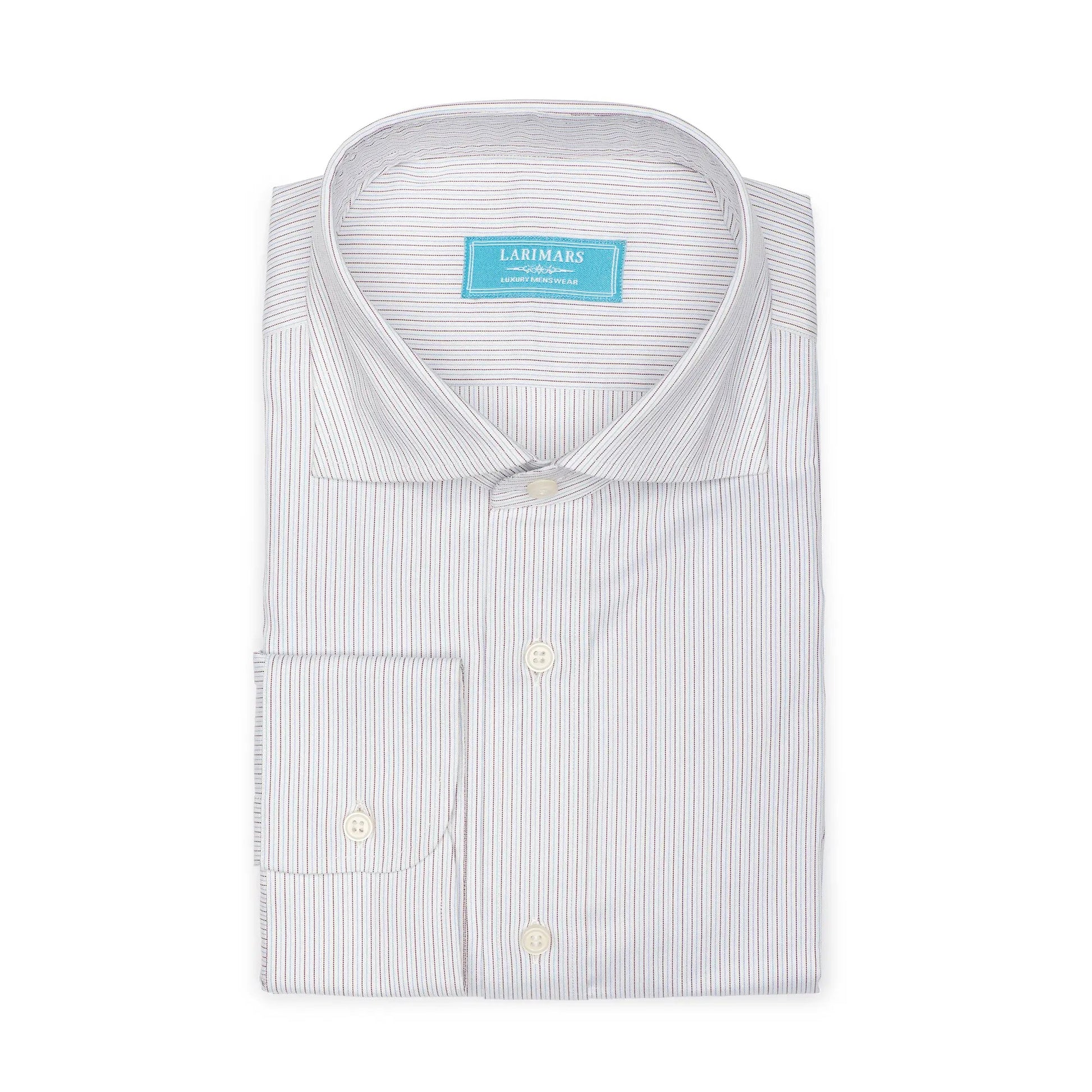 Light Blue Mix Stripe - Larimars Clothing Men's Formal and casual wear shirts