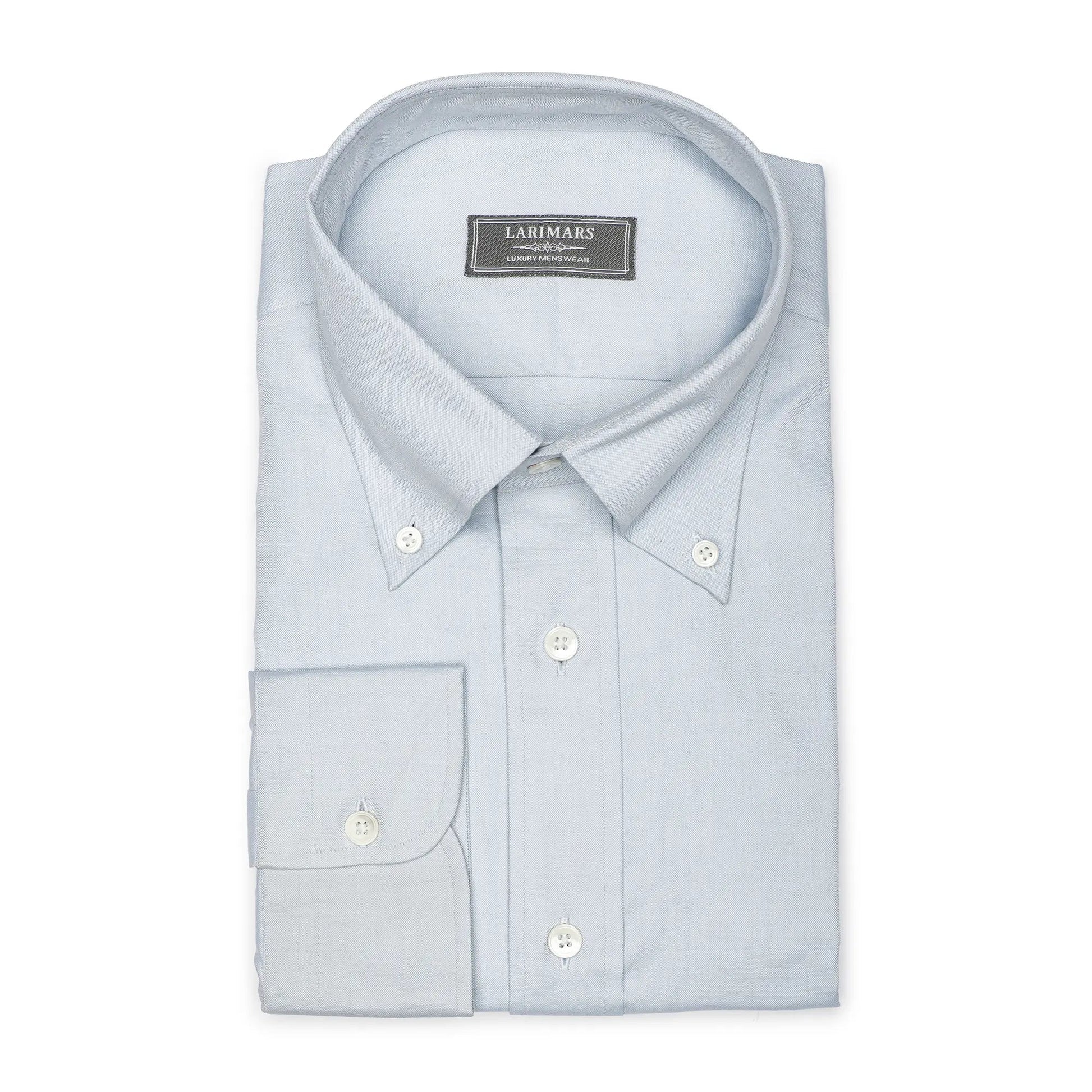 Light Blue Pin Oxford - Larimars Clothing Men's Formal and casual wear shirts