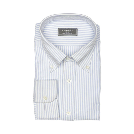 Light Blue Stripe Oxford - Larimars Clothing Men's Formal and casual wear shirts