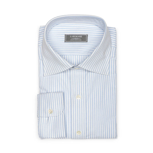 Light Blue Stripe Oxford - Larimars Clothing Men's Formal and casual wear shirts