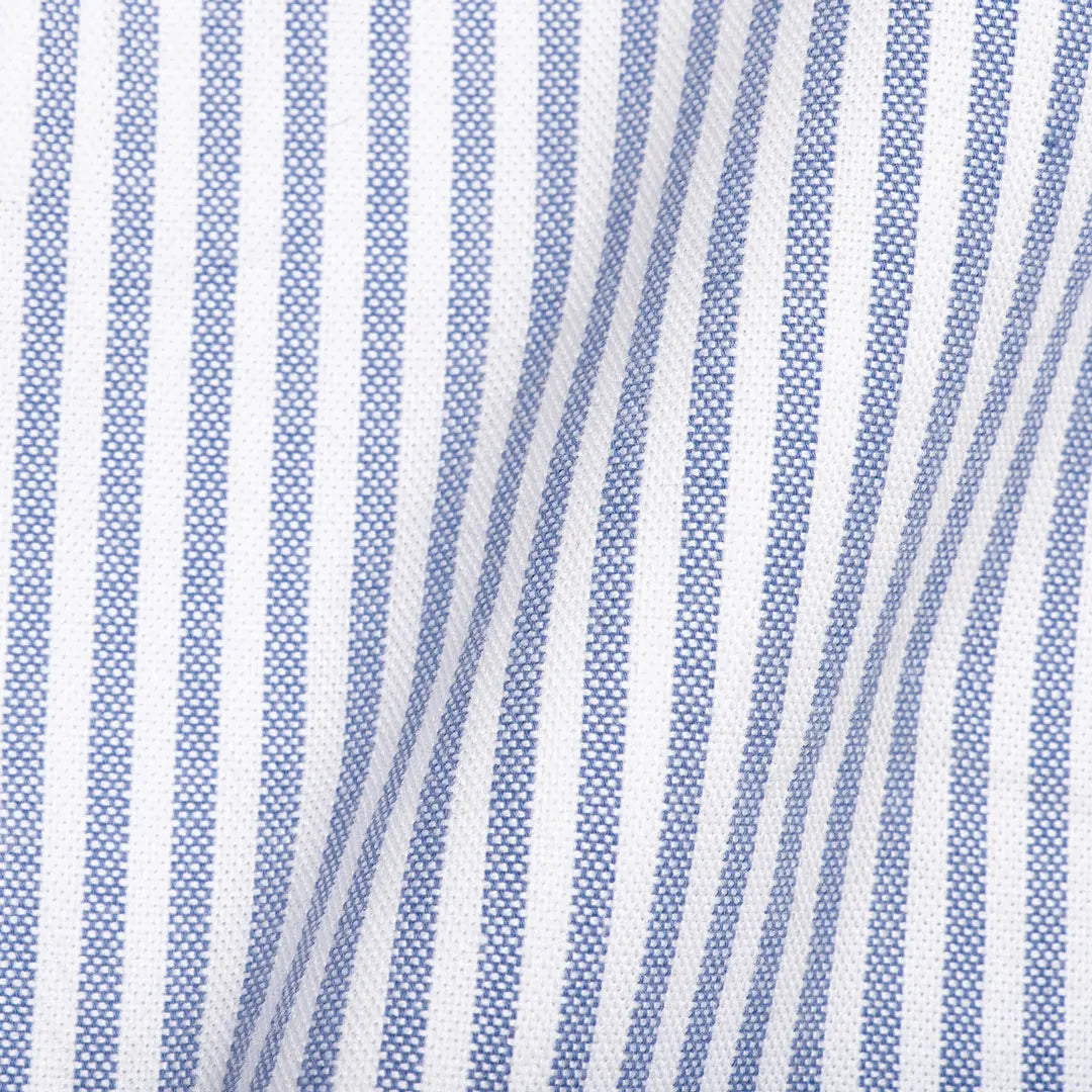 Medium Blue Stripe Oxford - Larimars Clothing Men's Formal and casual wear shirts
