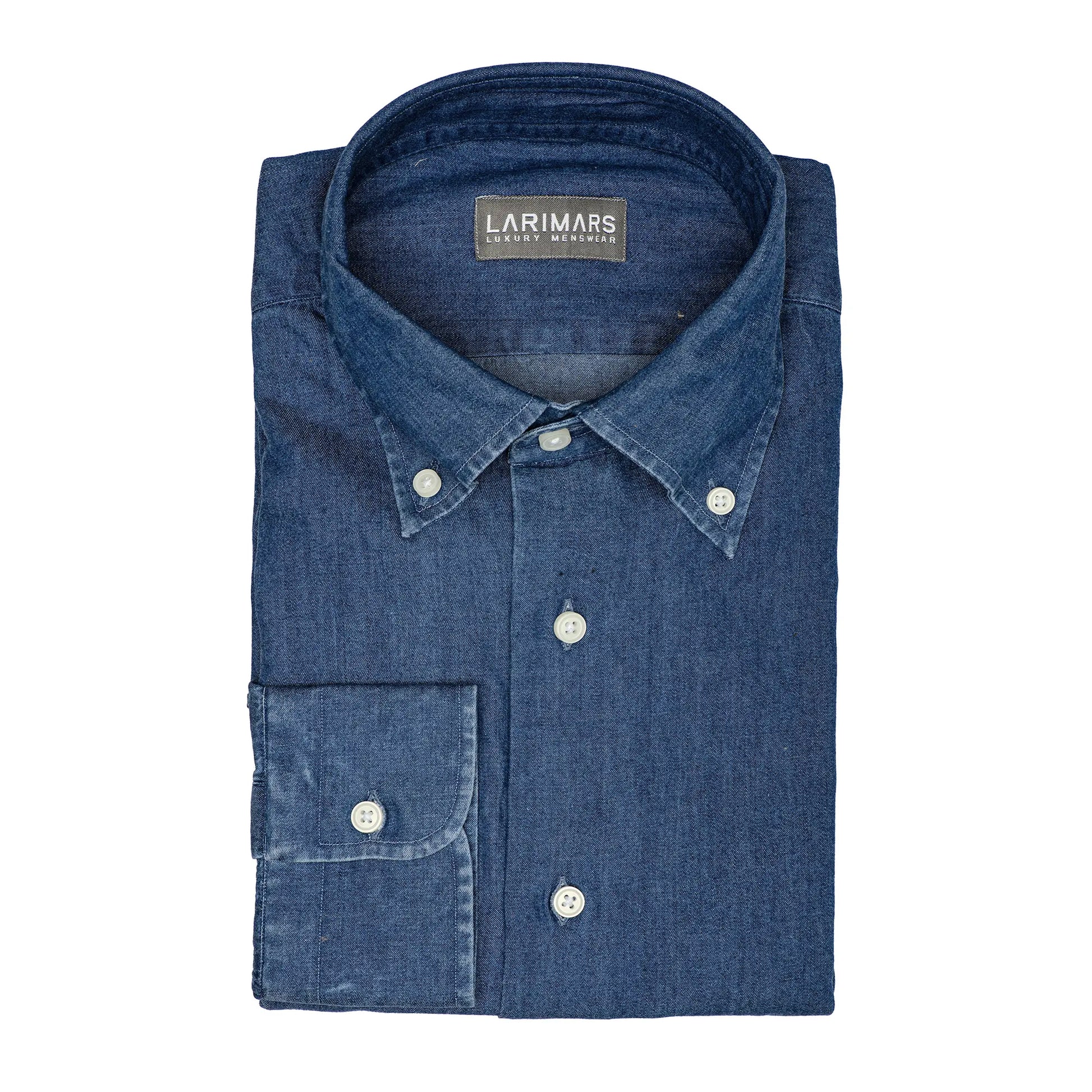 Medium Washed - Dark Denim - Larimars Clothing Men's Formal and casual wear shirts
