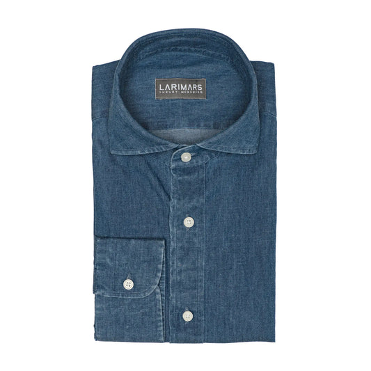 Medium Washed - Indigo Blue - Larimars Clothing Men's Formal and casual wear shirts