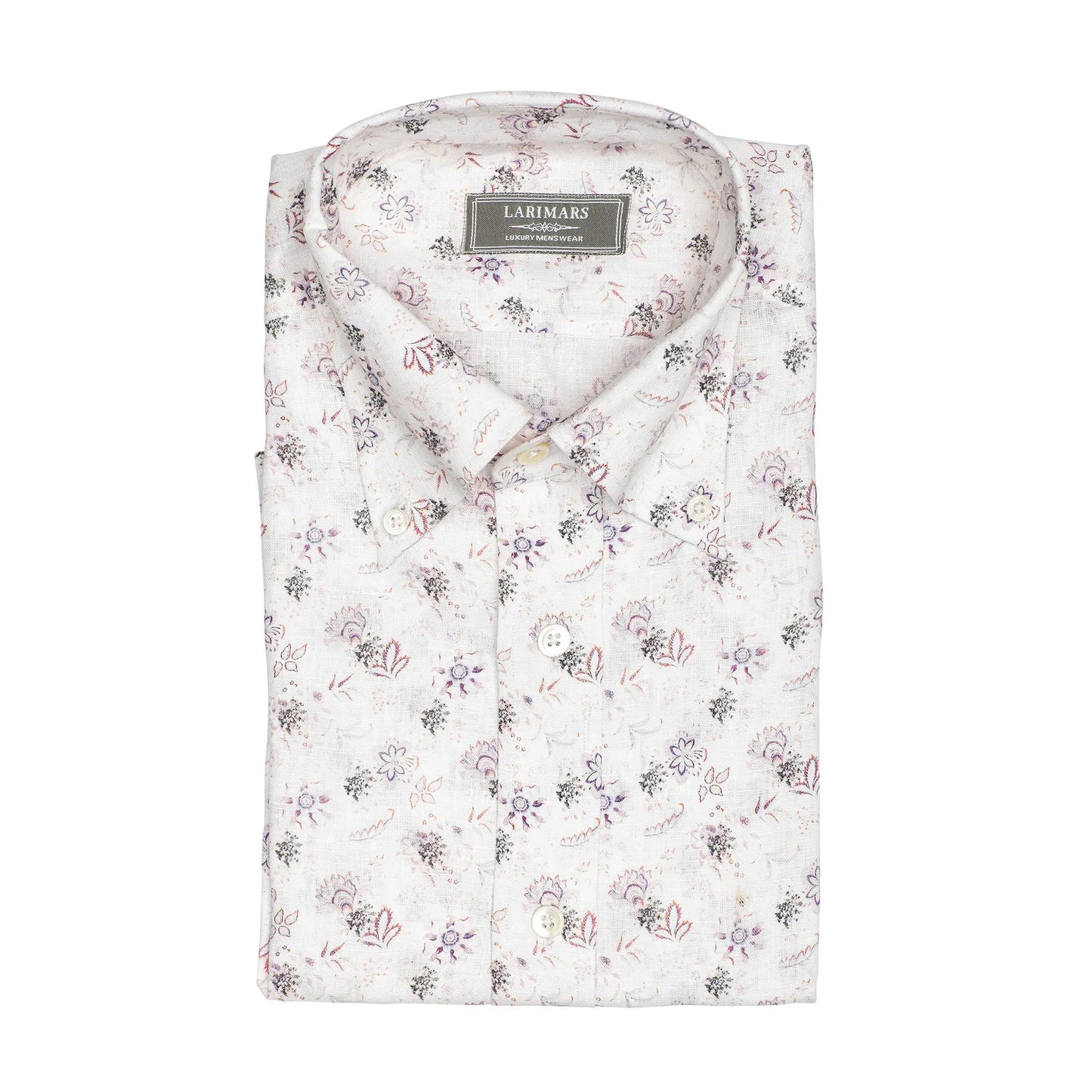 Multi Linen Floral Print - Larimars Clothing Men's Formal and casual wear shirts