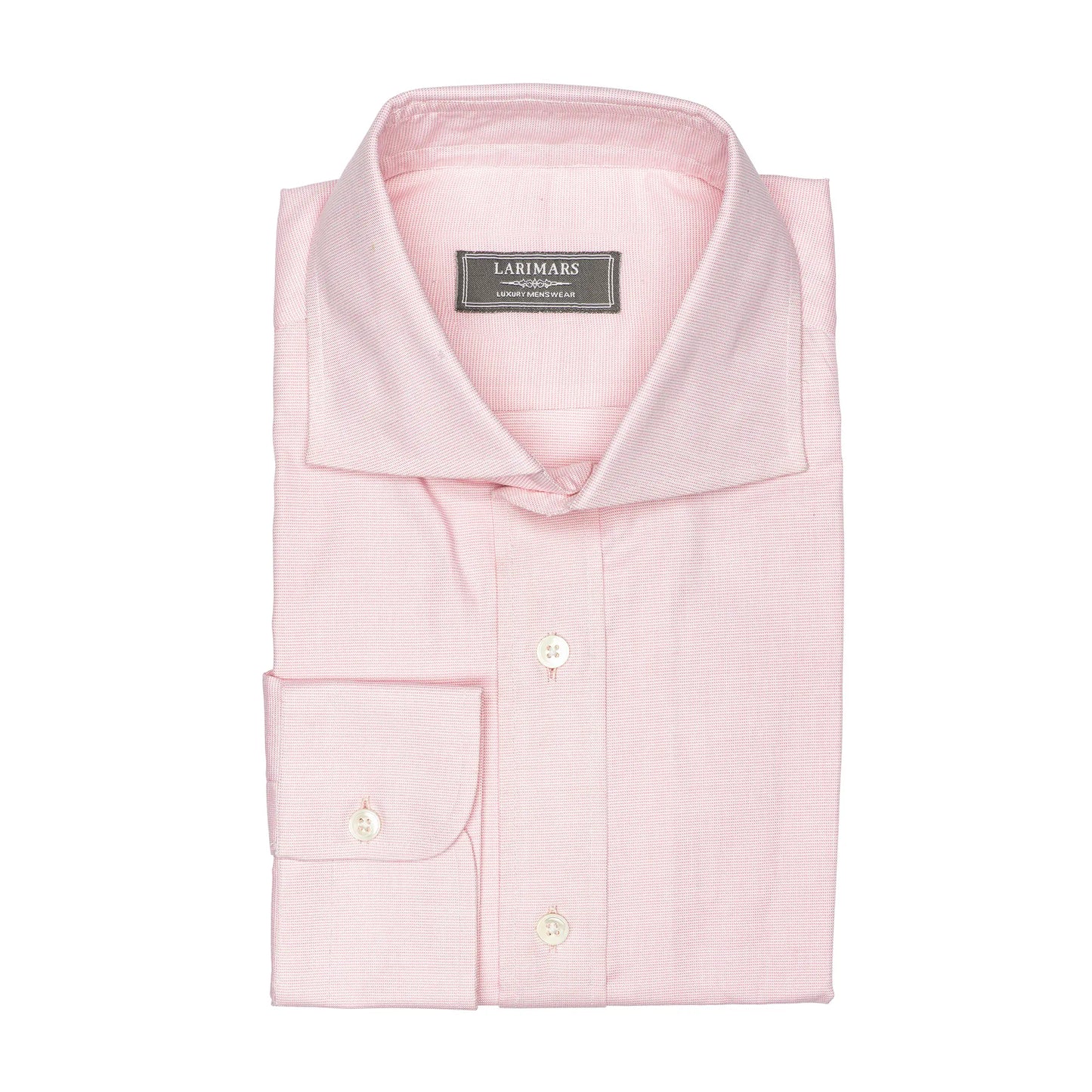 Pink End on End - Larimars Clothing Men's Formal and casual wear shirts