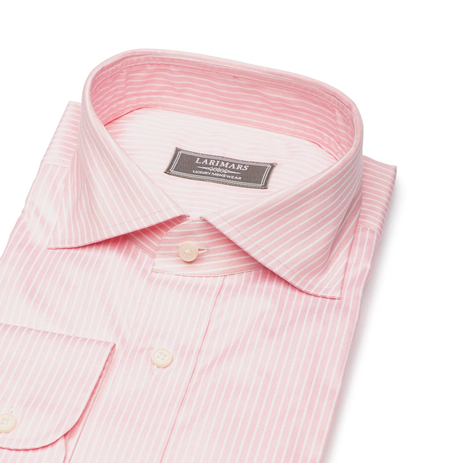 Pink Reverse Stripe - Larimars Clothing Men's Formal and casual wear shirts