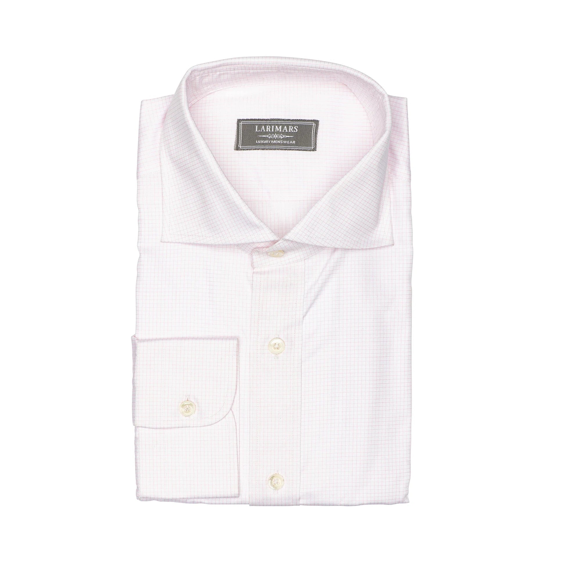 Pink Small Check - Larimars Clothing Men's Formal and casual wear shirts