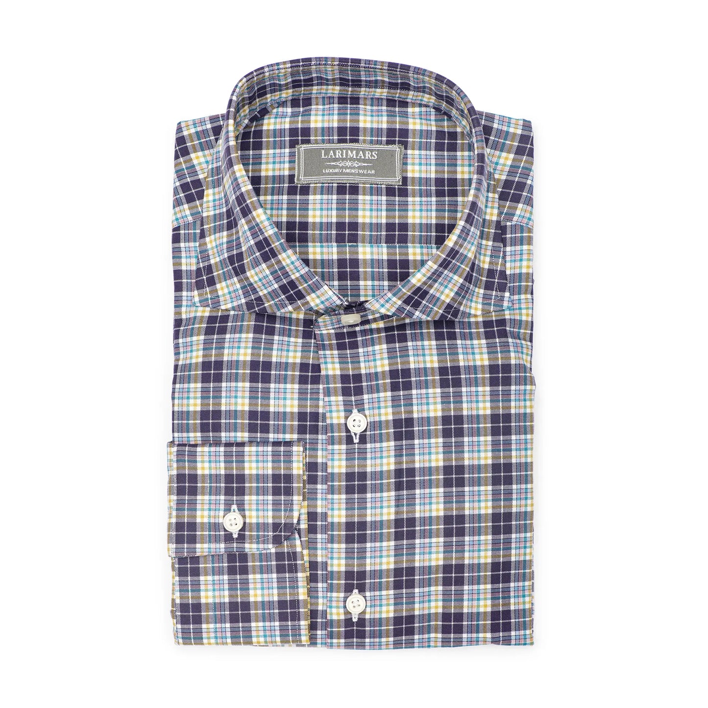 Purple Multi Check - Larimars Clothing Men's Formal and casual wear shirts