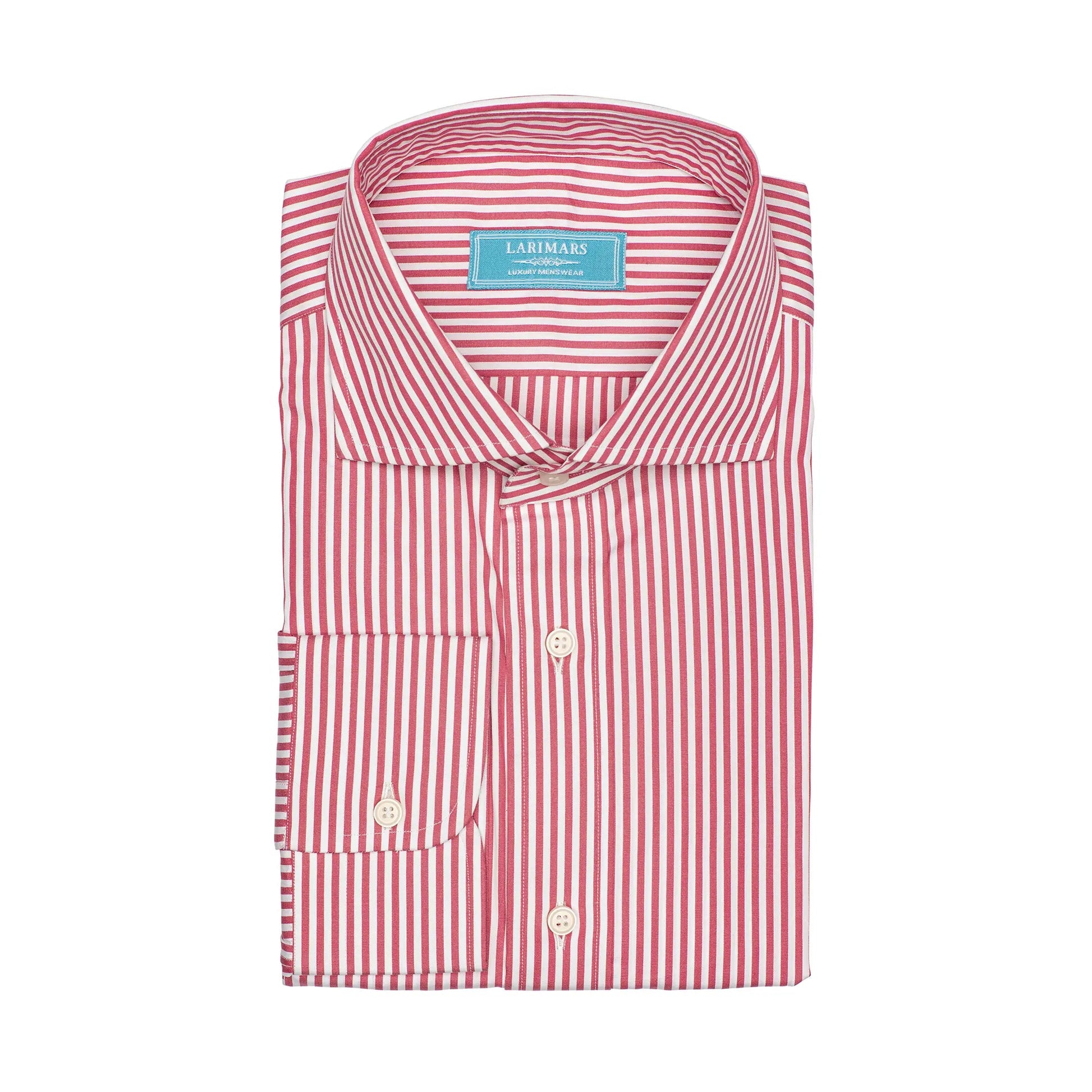 Red Bengal Stripe - Larimars Clothing Men's Formal and casual wear shirts