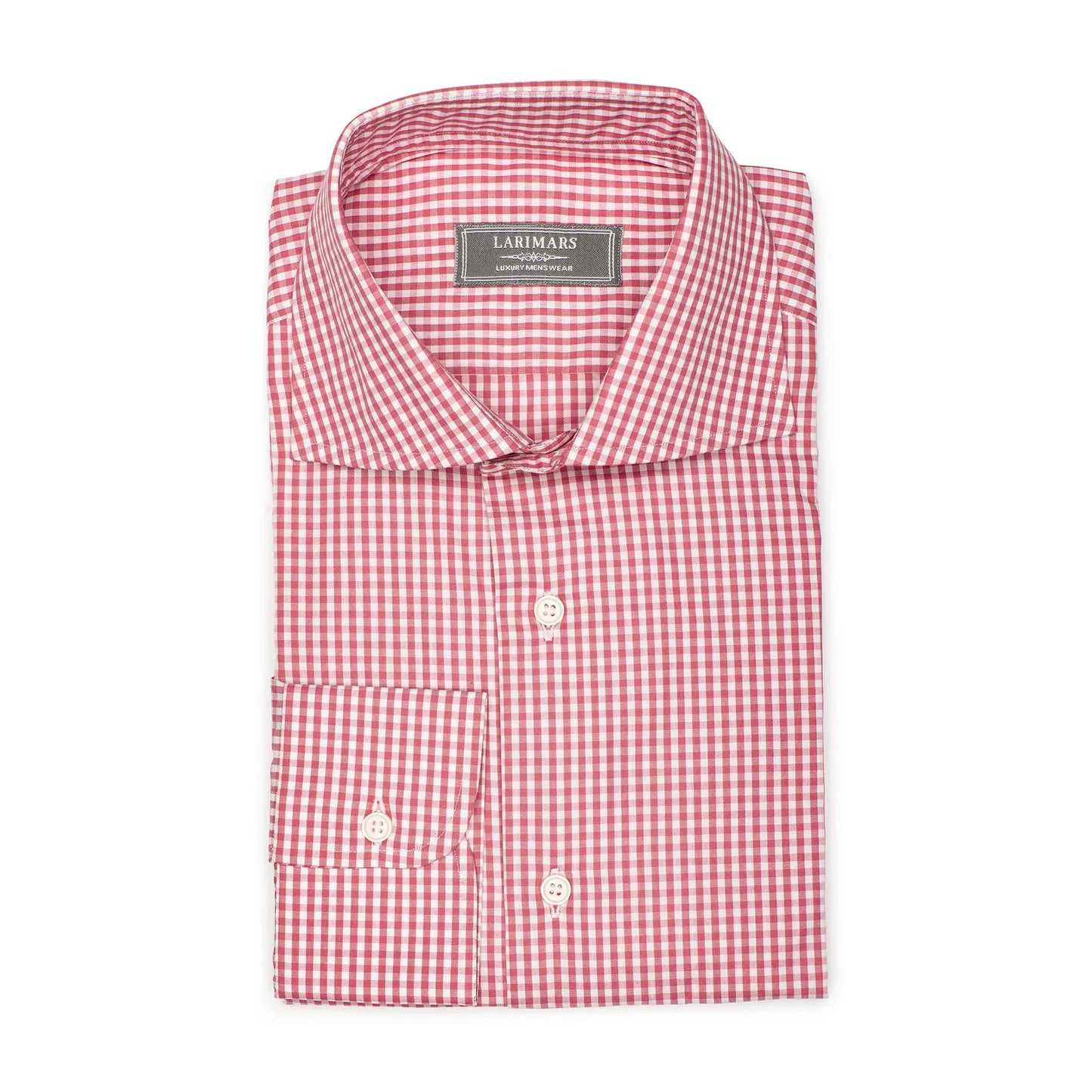 Red Small Check - Larimars Clothing Men's Formal and casual wear shirts