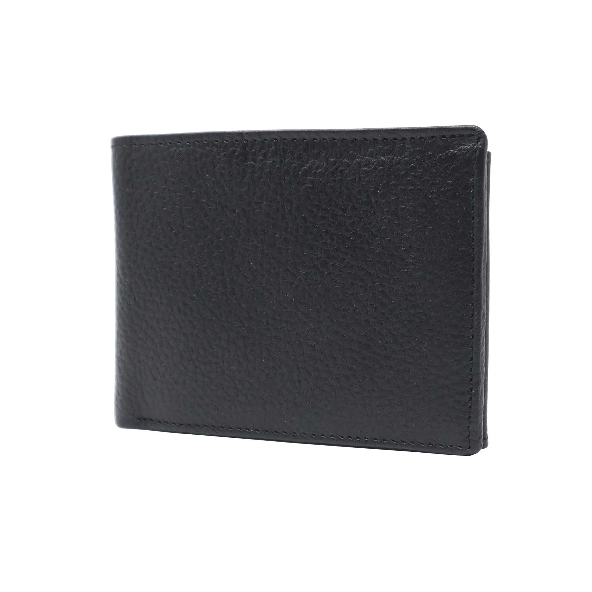 RFID Bifold Black Leather Wallet - Larimars Clothing Men's Formal and casual wear shirts