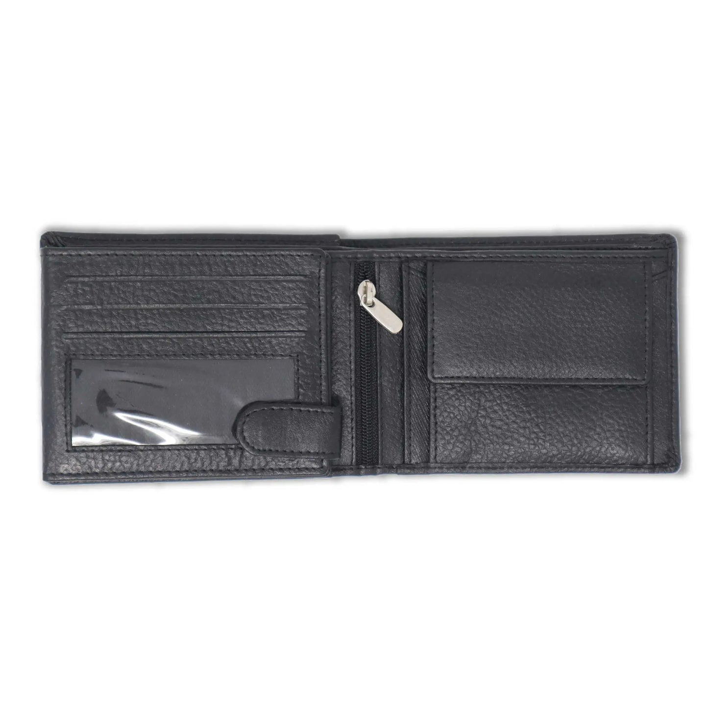 RFID Bifold Black Leather Wallet - Larimars Clothing Men's Formal and casual wear shirts