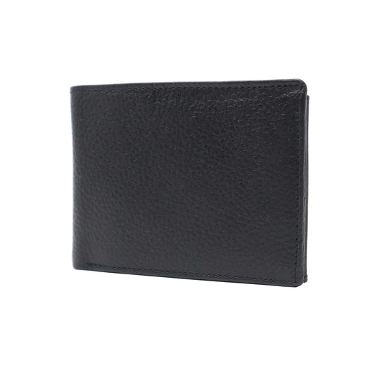 LEATHER ARCHITECT-Men's 100% Leather Bifold RFID wallet with money