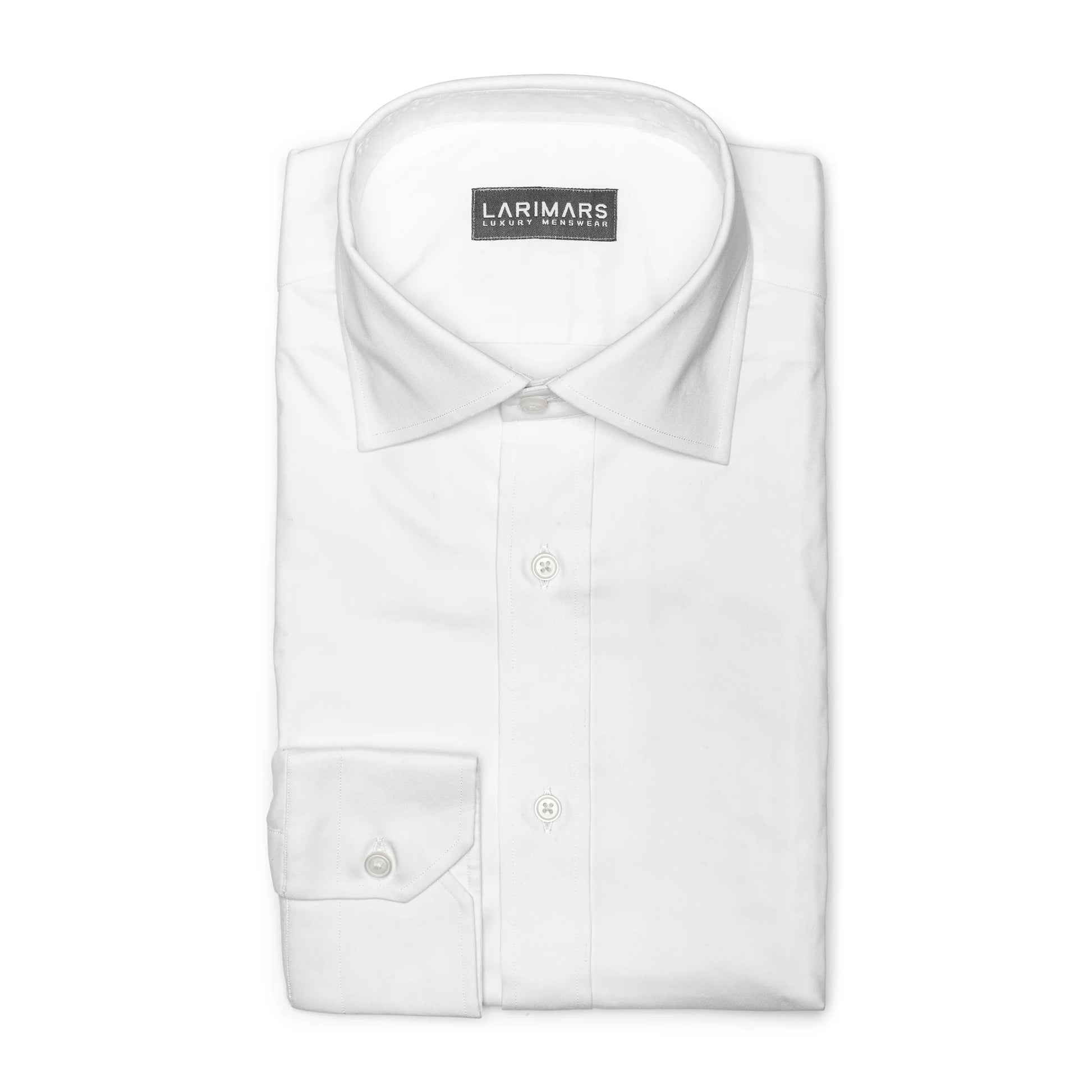 Signature White Twill - Larimars Clothing Men's Formal and casual wear shirts